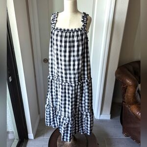 Adorable Black & White Checkered Sundress